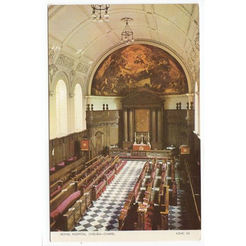 The Chapel Royal Hospital Chelsea London Postcard 101