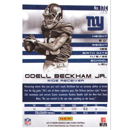 2014 Football Rookies & Stars Odell Beckham Jr-ROOKIE