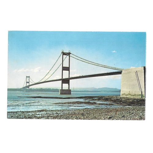 THE SEVERN BRIDGE unused vintage postcard .. =