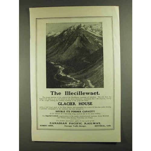 1903 Canadian Pacific Railway Ad - The Illecillewaet