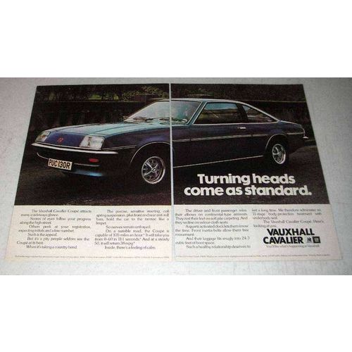 1977 Vauxhall Cavalier Coupe Car Ad - Turning Heads