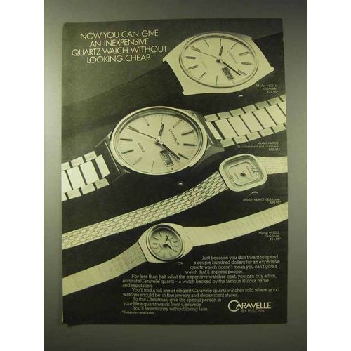 1980 Bulova Caravelle Watch Ad - 40514 40508 49013