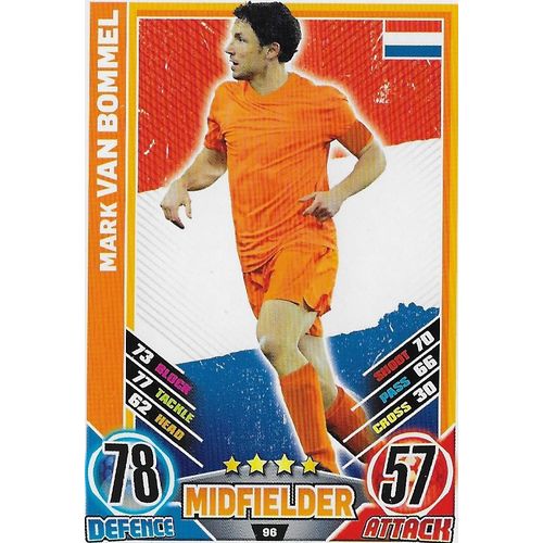 Match Attax - Euro 2012: Holland - Midfielder, Van Bommel