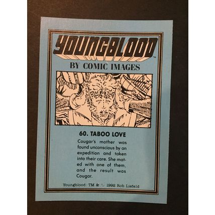 Youngblood trading card #60, excellent condition!