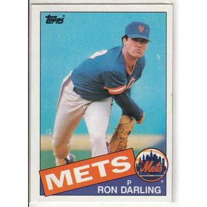 1985 Topps Ron Darling rookie baseball card #415 – Mets RC