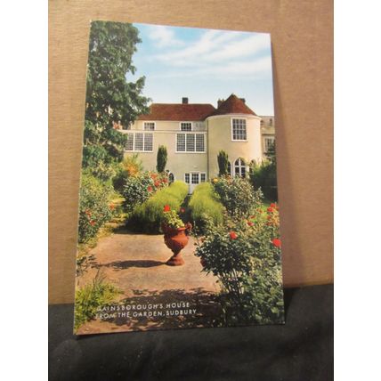 GAINSBOROUGH'S HOUSE FROM THE GARDEN, SUDBURY, DERBYSHIRE unused postcard #