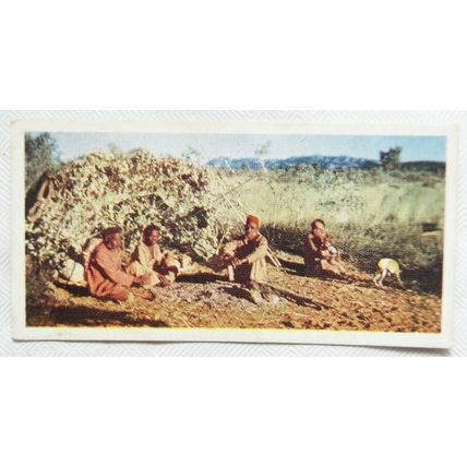 Lyons Tea card Australia No. 43 Aboriginal settlement