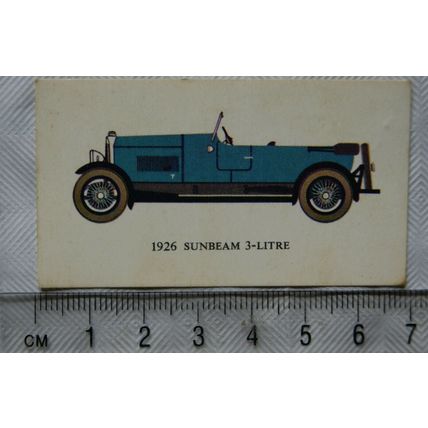 Mobil Vintage Cars Series No. 9 Sunbeam 3-litre 1926