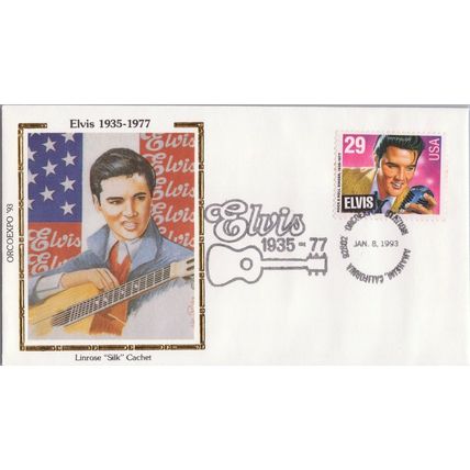 ZAYIX - US 2721 FDC Elvis Presley Colorano "Silk" cachet ORCOEXPO '93 Anaheim