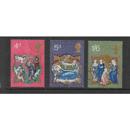 GREAT BRITAIN 1970 CHRISTMAS SG 838 /840 SET 3 VALS FINE USED#6