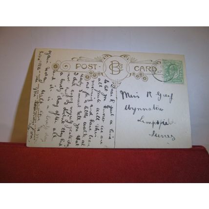 ABIDE WITH ME. HYMN SERIES 4515/2 used antique postcard by Bamforth 1909 pm =