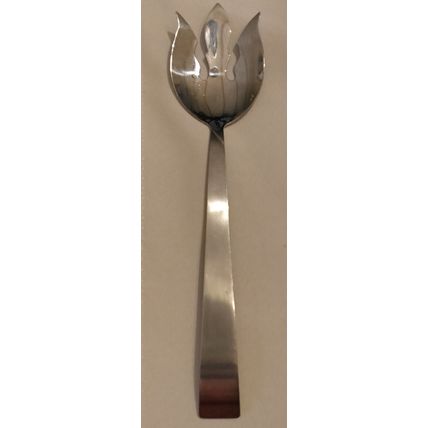 Vintage Nasco Kronor Stainless Steel MCM Oversized Serving Salad Fork 12" Japan