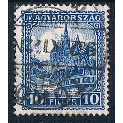 Hungary 1926 SG466 hu16 Matthias Church & Fishers Bastian 10f Used Stamp