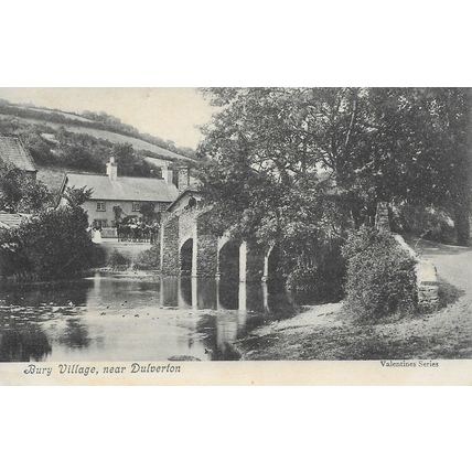 BURY VILLAGE - near Dulverton - Somerset - Original Postcard (40260)