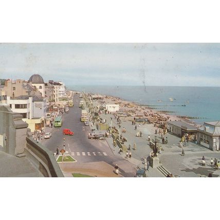 Marine Parade, Worthing Sussex Postcard (SX77540)
