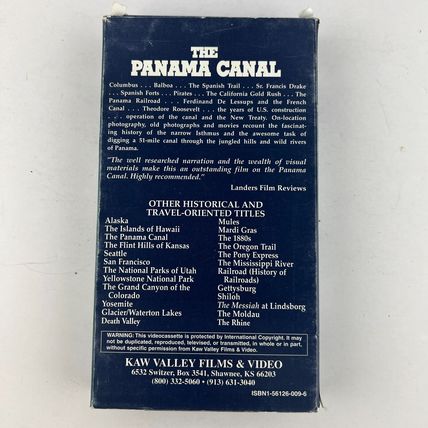 The Panama Canal VHS Video Tape History