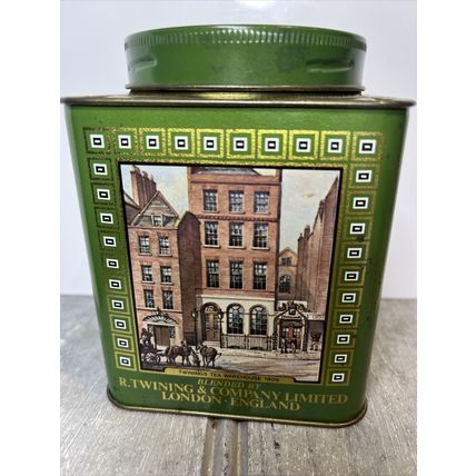 Twinings Tea EMPTY Vintage 1990 Collectible Tin Container