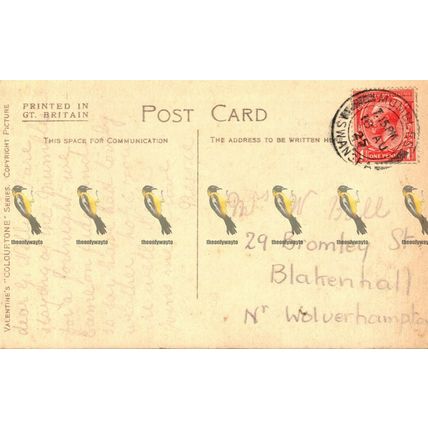 Welsh Ladies, Valentines Colourtone Postcard, 1925