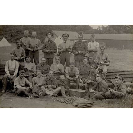 British Military Soldier Camp in Chattenden Kent Old Postcard