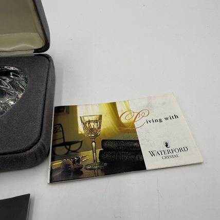 Waterford Crystal Heart Heart Hand Cooler Sculpture Paperweight Office Decor Box