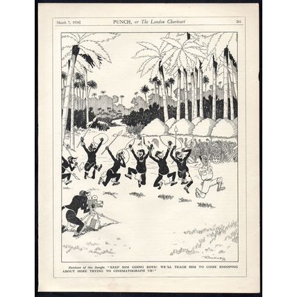 CINEMATOGRAPHER 1934 William Leigh Ridgewell PUNCH CARTOON PAGE