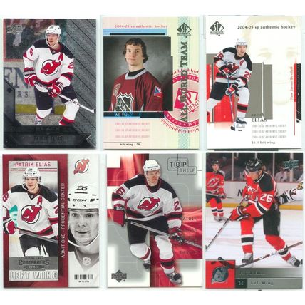Patrik Elias 14x card lot incl Foil, Sticker