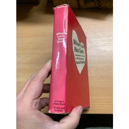 1962 1ST US EDITION HAROLD ROBBINS "WHERE LOVE HAS GONE" FICTION HB BOOK (P4)