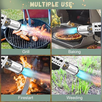 Propane Grill Torch Gun – Cooking Torch Head Max. 800,000 Btus – Culinary Torch