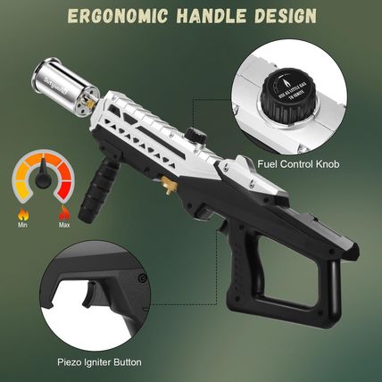 Propane Grill Torch Gun – Cooking Torch Head Max. 800,000 Btus – Culinary Torch