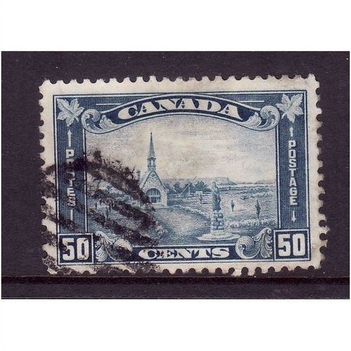 CANADA 1930 50c BLUE CHURCH SG 296 FINE USED #2