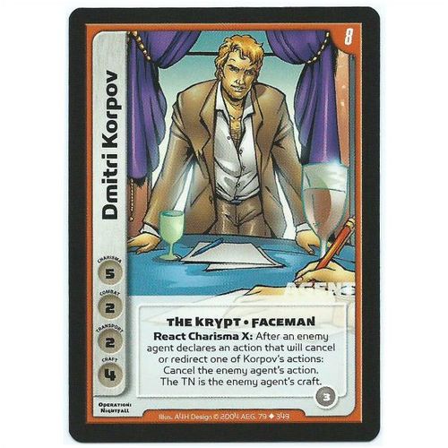 Spycraft CCG Operation Nightfall - 79/349 - Dmitri Korpov