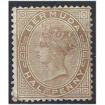 Bermuda 1880 SG19 1/2d Stone Wmk Crown CC Mounted Mint...