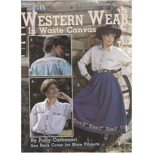 1992 WESTERN WEAR Counted Cross Stitch Patterns To Decorate Western Clothing