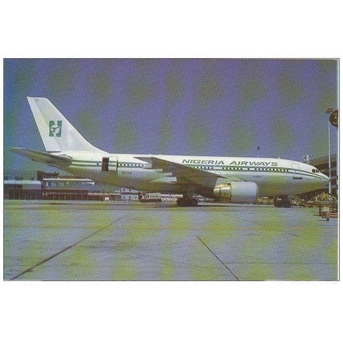 Nigeria Airways Airbus A310 Aircraft Postcard (A11761)