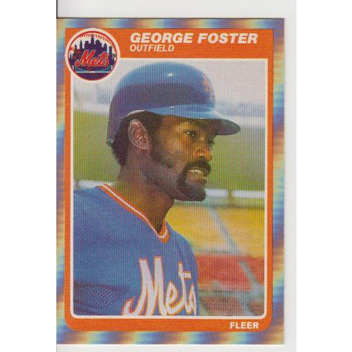 1985 Fleer George Foster card- #79 - NM- Mets
