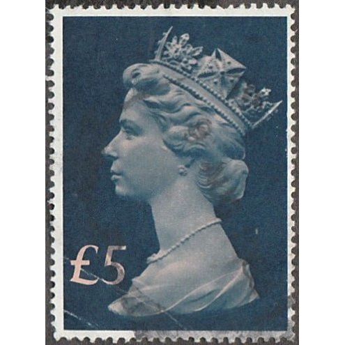 1977- 87 Large Machin, £5-00 Good Used