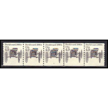 2124 4.9c Buckboard Very Fine MNH Dry Gum PNC 3/5 X0230
