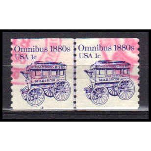 Used 1897 1c Omnibus Very Fine CNP Left 3 PA0292