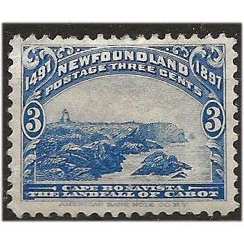 Newfoundland 1891 SG68 3c Bright Blue Mounted Mint .. ..