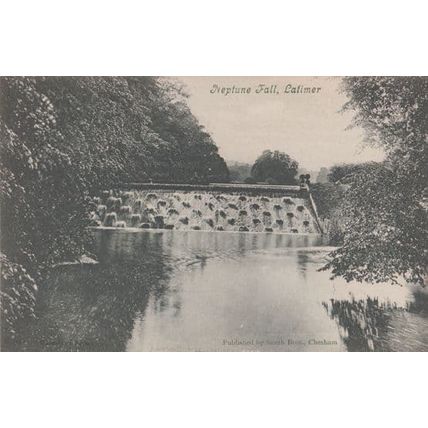 Neptune Fall Latimer Hertfordshire Antique Waterfall Postcard