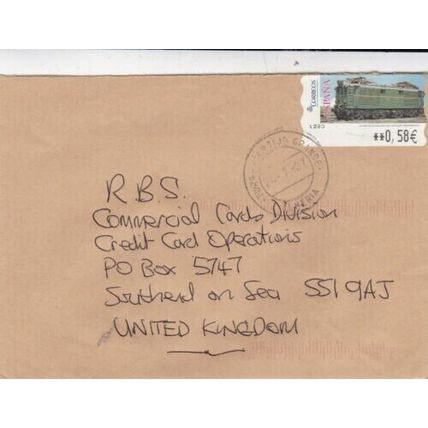 Spain 2007 Turre Almeria to Southend UK Cover written VGC