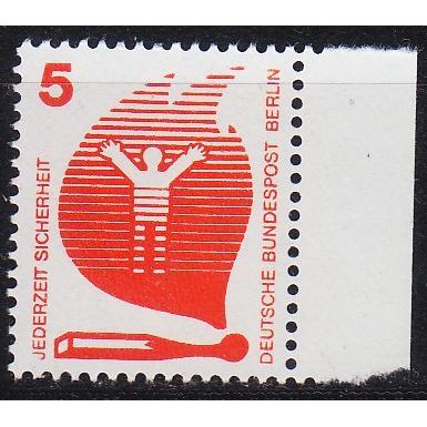 GERMANY BERLIN [1971] MiNr 0402 ( **/mnh ) [01] Unfall Rand
