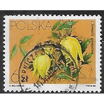 Mi 2907: 6 Zl. multicoloured Clemetis: Clematis langutica