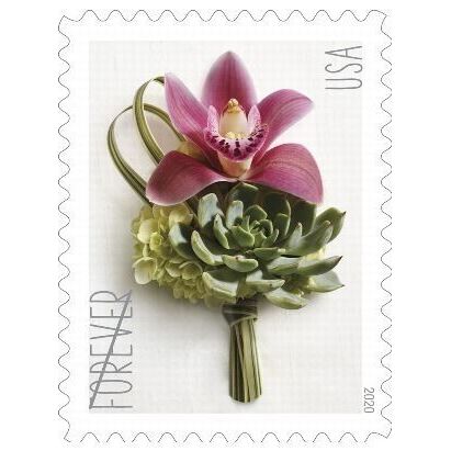 Wedding Boutonniere Full Sealed Pad of 100 Sheets (2000 Stamps) Scott 5457