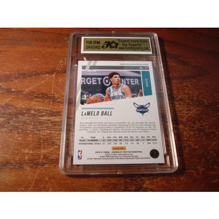 2020 Panini Chronicles, Graded Gem Mint 10, LAMELO BALL Rc, Hornets