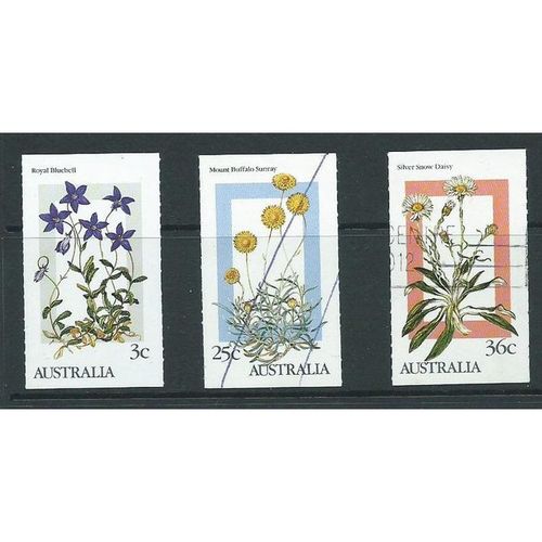 australia stamps sg1028 used sg 1031 part set flowers