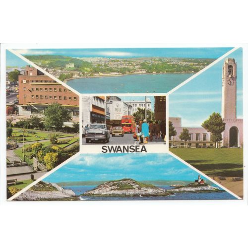 Swansea Postcard Multiview 23772