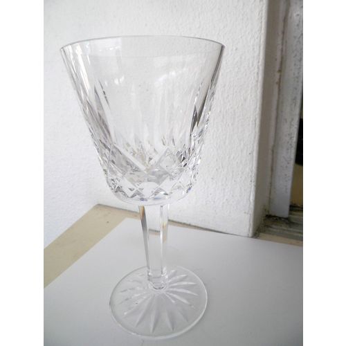 HEAVY WATERFORD 5 7/8'' TALLCRYSTAL WINE GOBLET-