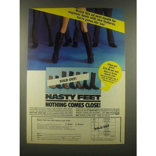 1985 Easyriders Nasty Feet Boots Ad - Watch this Ad