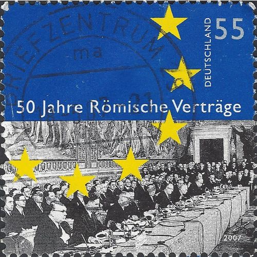 GERMANY, 50 years, Treaty of Rome, blue 2007, 0.55 Euro, #5